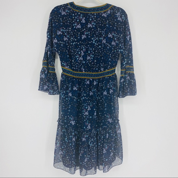 Chelsea & Violet Floral Bell Sleeve Boho Dress XS - Picture 3 of 8